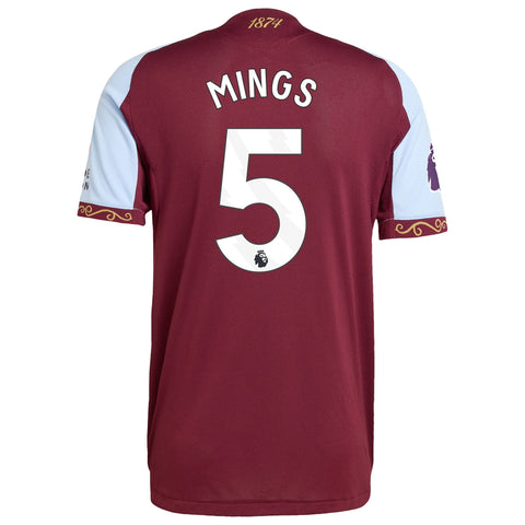 Men's Tyrone Mings Aston Villa 2025/26 Home Authentic Jersey – Claret