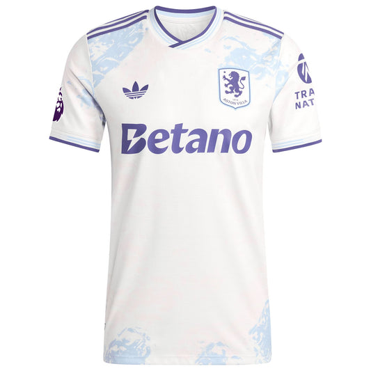 Men's Tyrone Mings Aston Villa 2025/26 Third Authentic Jersey – White