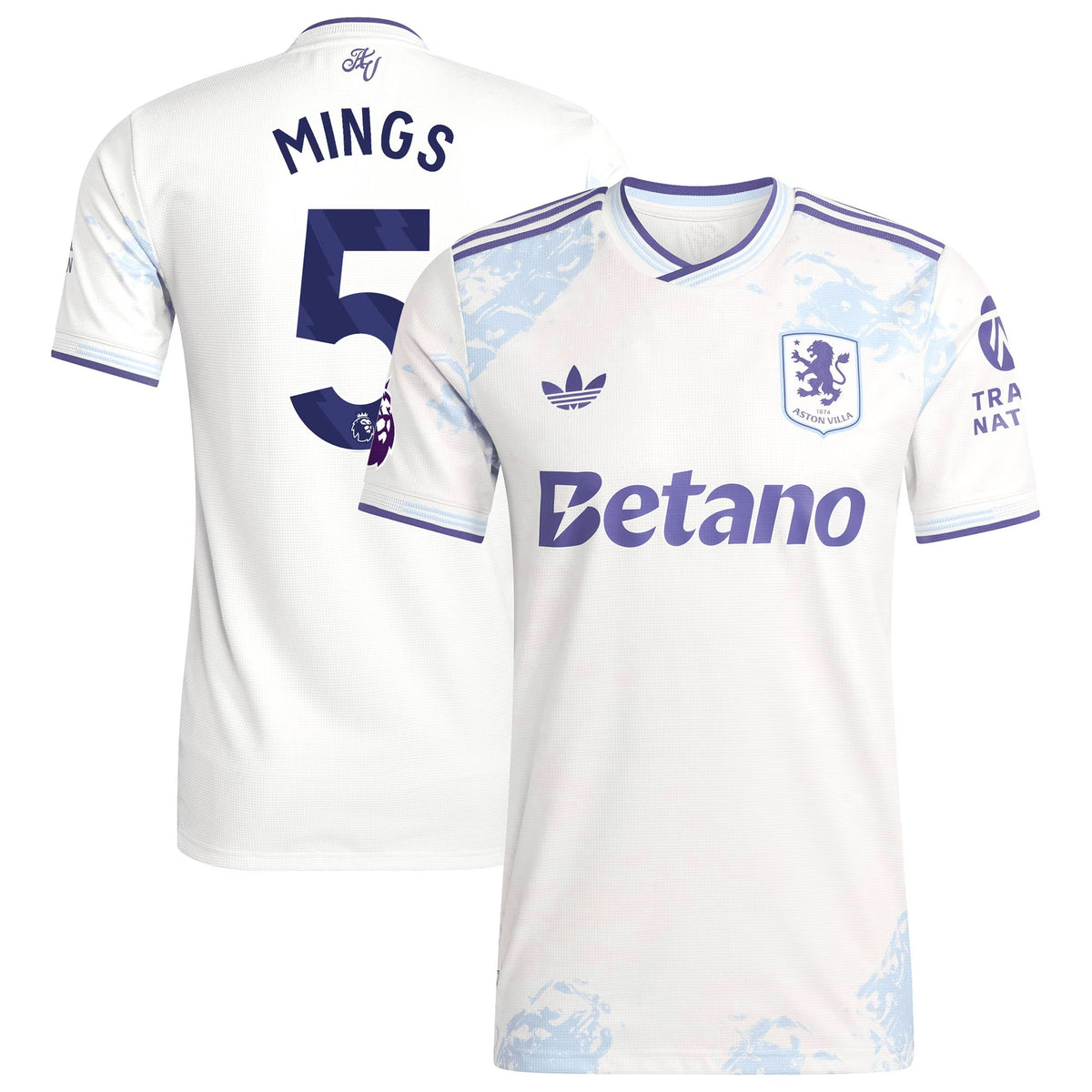 Men's Tyrone Mings Aston Villa 2025/26 Third Authentic Jersey – White