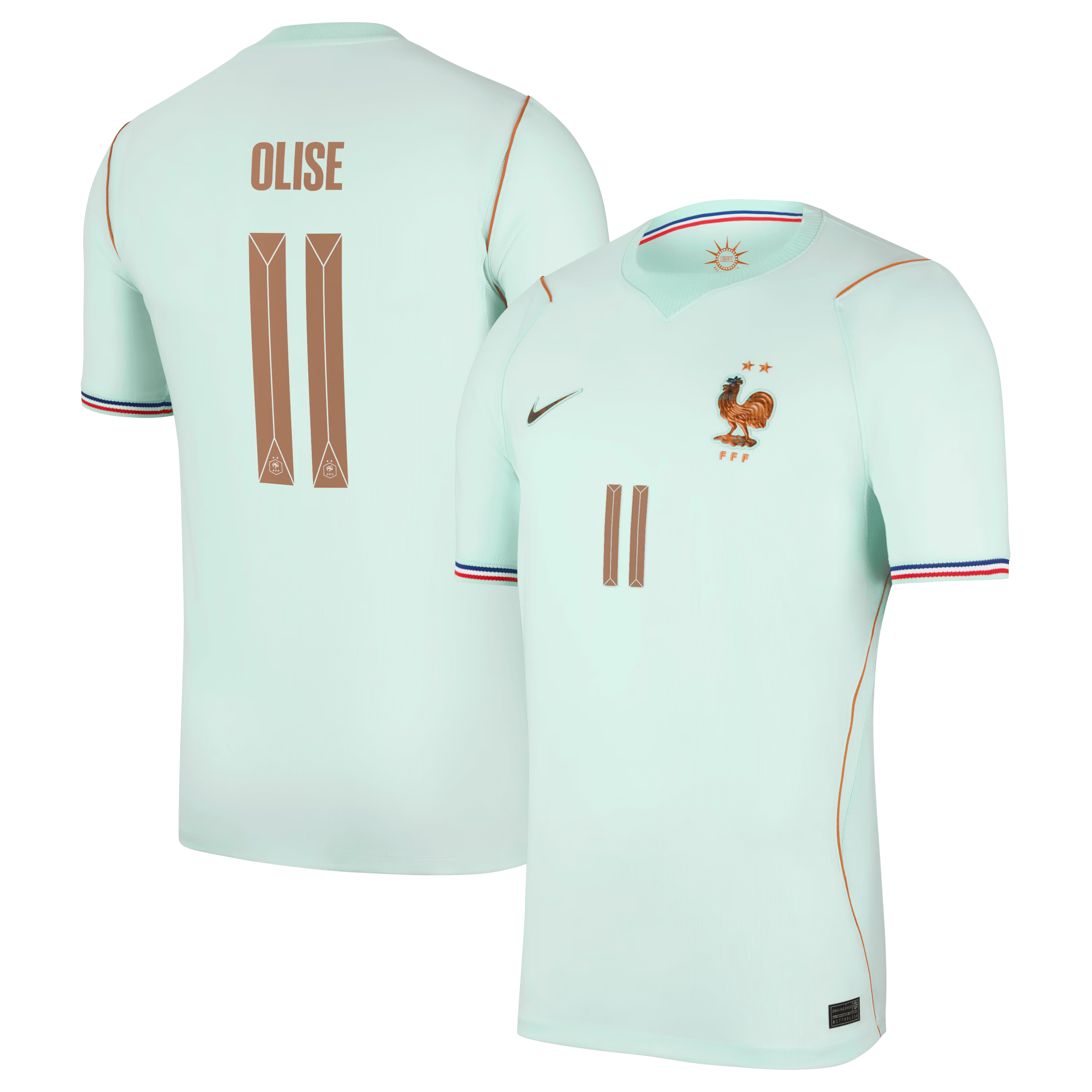 Michael Olise France National Team Nike 2026 Away Stadium Replica Jersey - Green - Jersey Teams World