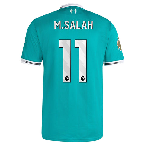 Mohamed Salah Liverpool  Third Player Jersey   Green 2025–26 Premium Fan Edition Soccer Jersey - Green