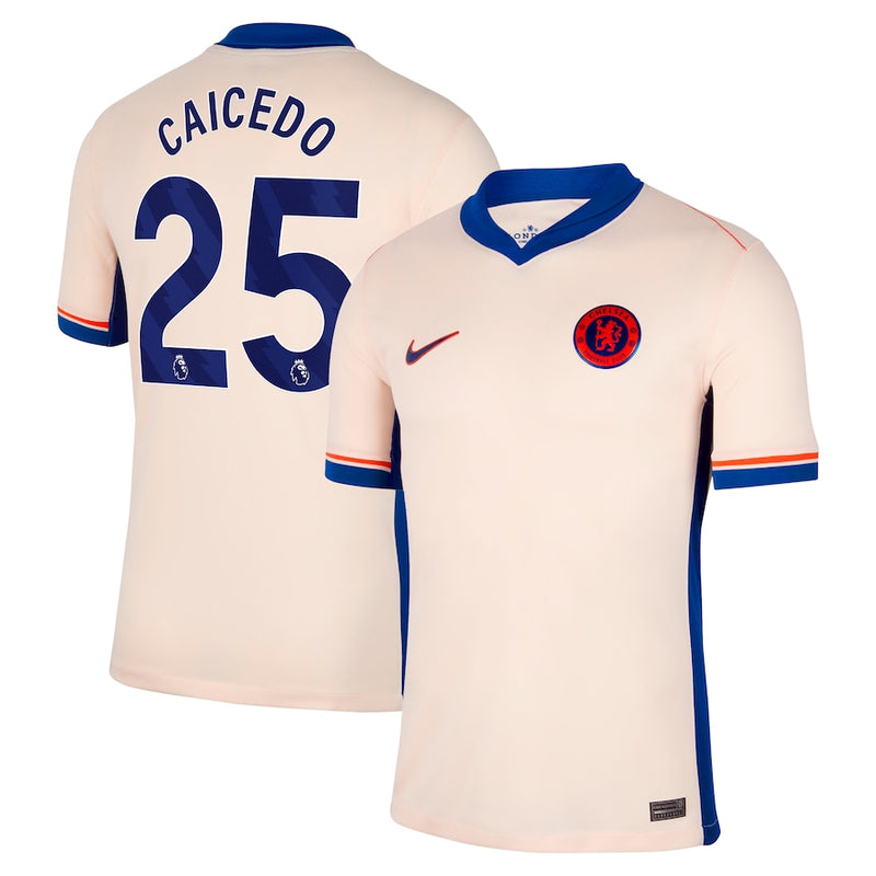 Moisés Caicedo 25 Chelsea Nike 2024/25 Away Player Jersey - Orange