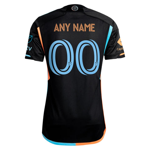 New York City FC adidas 2024 24/7 Kit Custom Jersey – Black