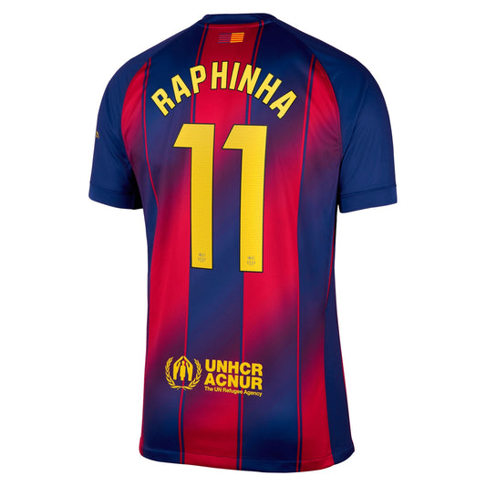 Nike Raphinha Barcelona 2025/26 Home Replica Jersey - Navy