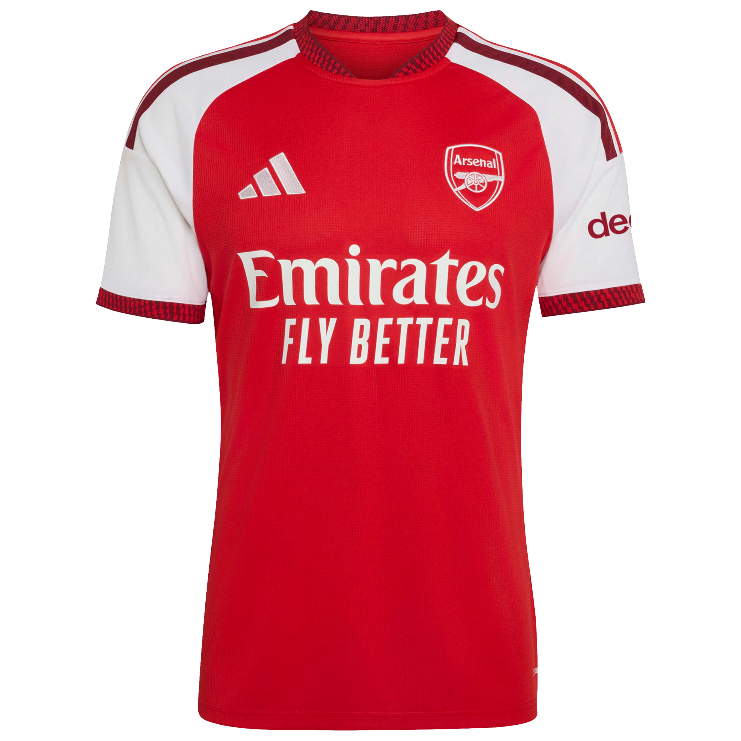 Official Declan Rice Arsenal Official-Adidas 2026/27 Home Replica Jersey - Red Midfielder Soccer Gear