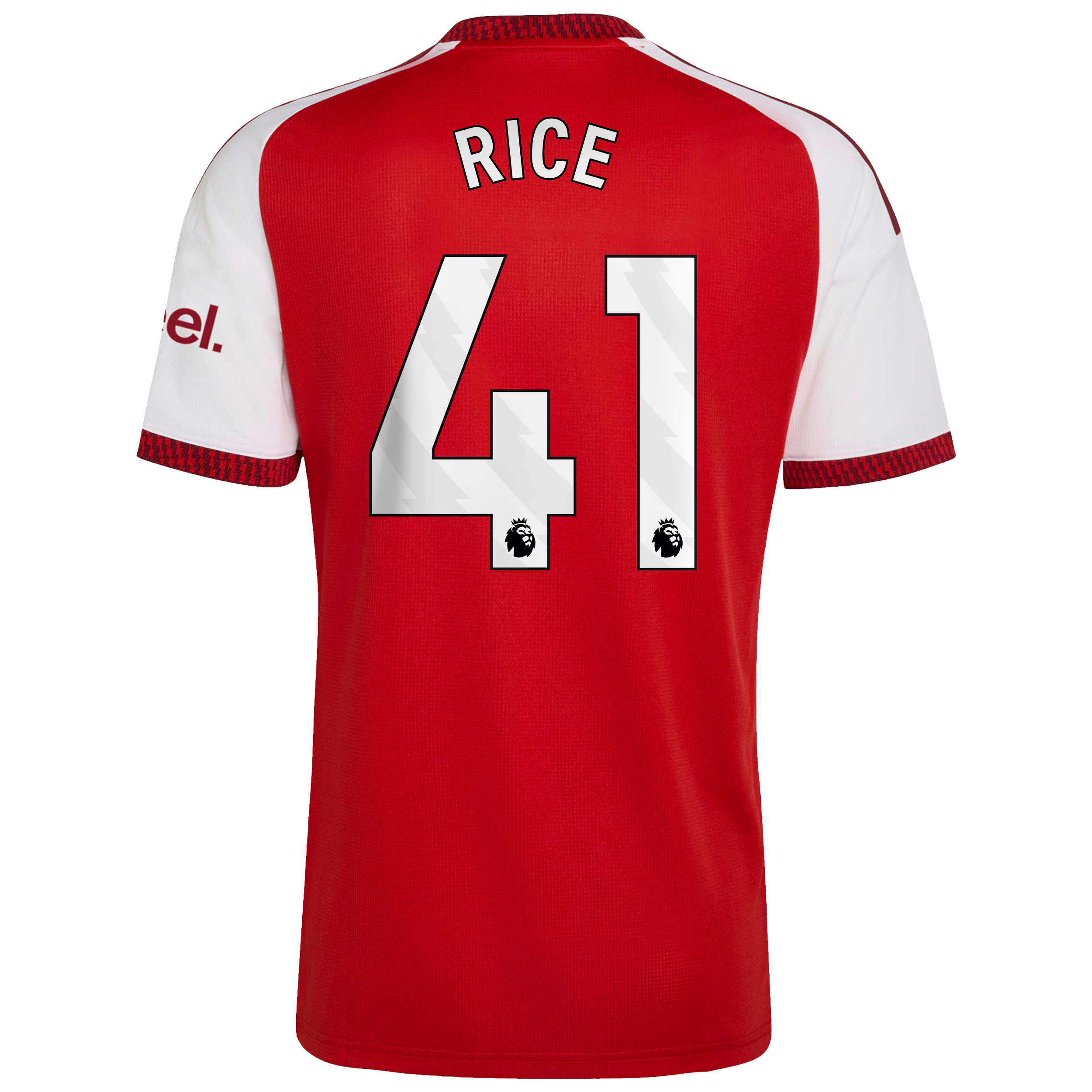 Official Declan Rice Arsenal Official-Adidas 2026/27 Home Replica Jersey - Red Midfielder Soccer Gear