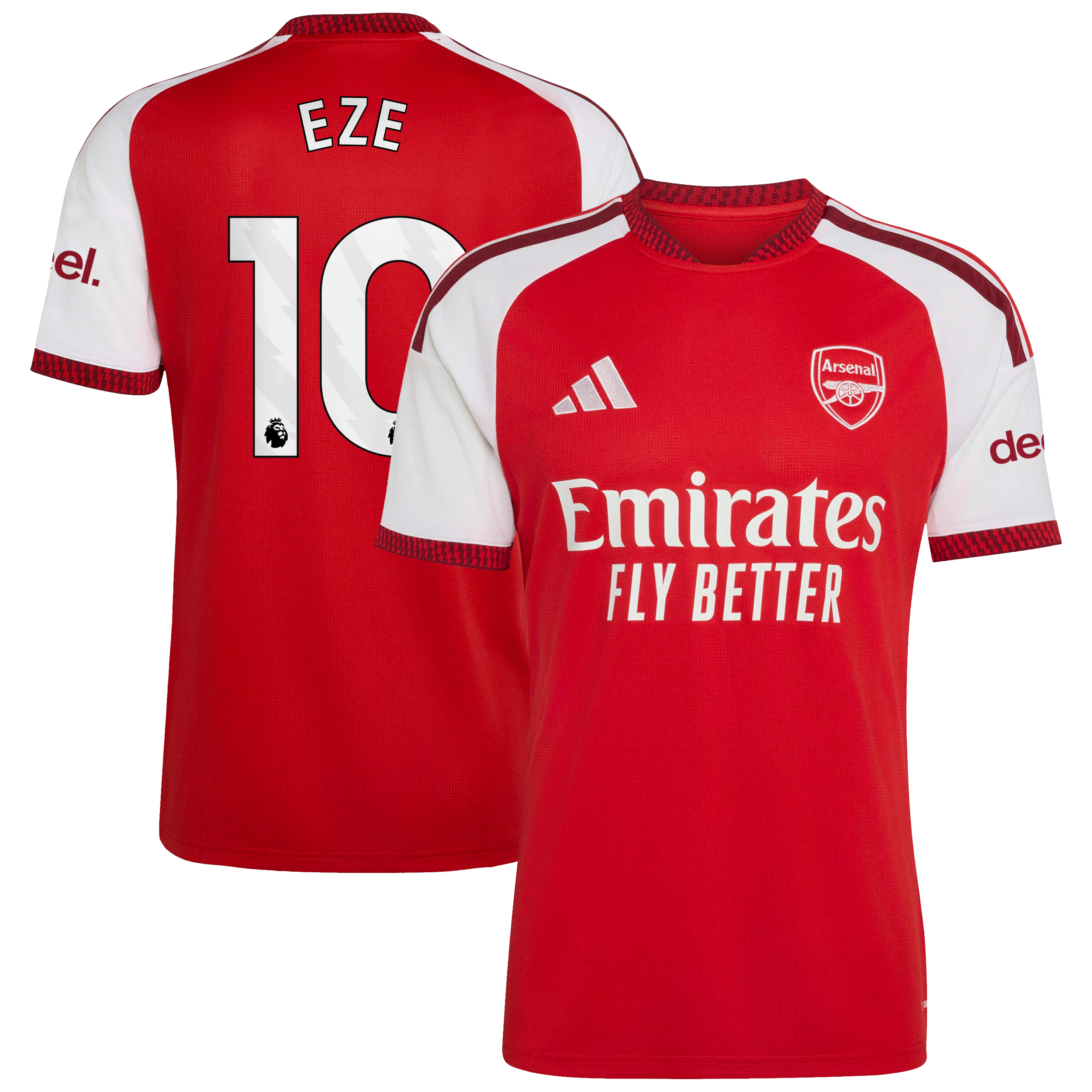 Official Eberechi Eze Arsenal Official-Adidas 2026/27 Home Replica Jersey - Red Soccer Gear