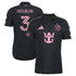 Official Sergio Reguilón Inter Miami CF 2026 On-Field Patch Official-Adidas Jersey - Black - Jersey Teams World