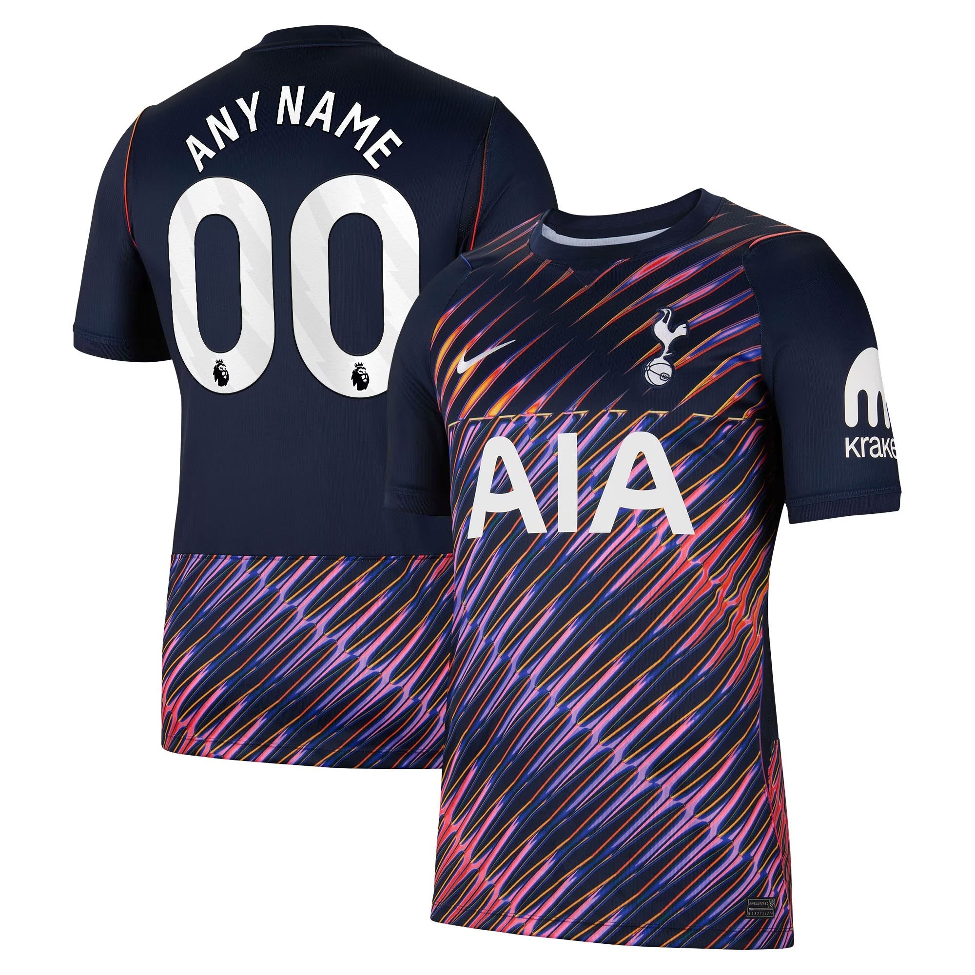 Official Tottenham Hotspur Official-Nike 2026/27 Away Stadium Replica Custom Jersey - Navy Customizable Soccer Gear