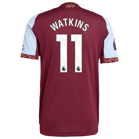 Ollie Watkins Aston Villa  Home Jersey   Claret 2025–26 Premium Fan Edition Soccer Jersey