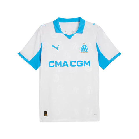 Olympique Marseille  Custom Home Jersey   White 2025–26 Premium Fan Edition Soccer Jersey - White