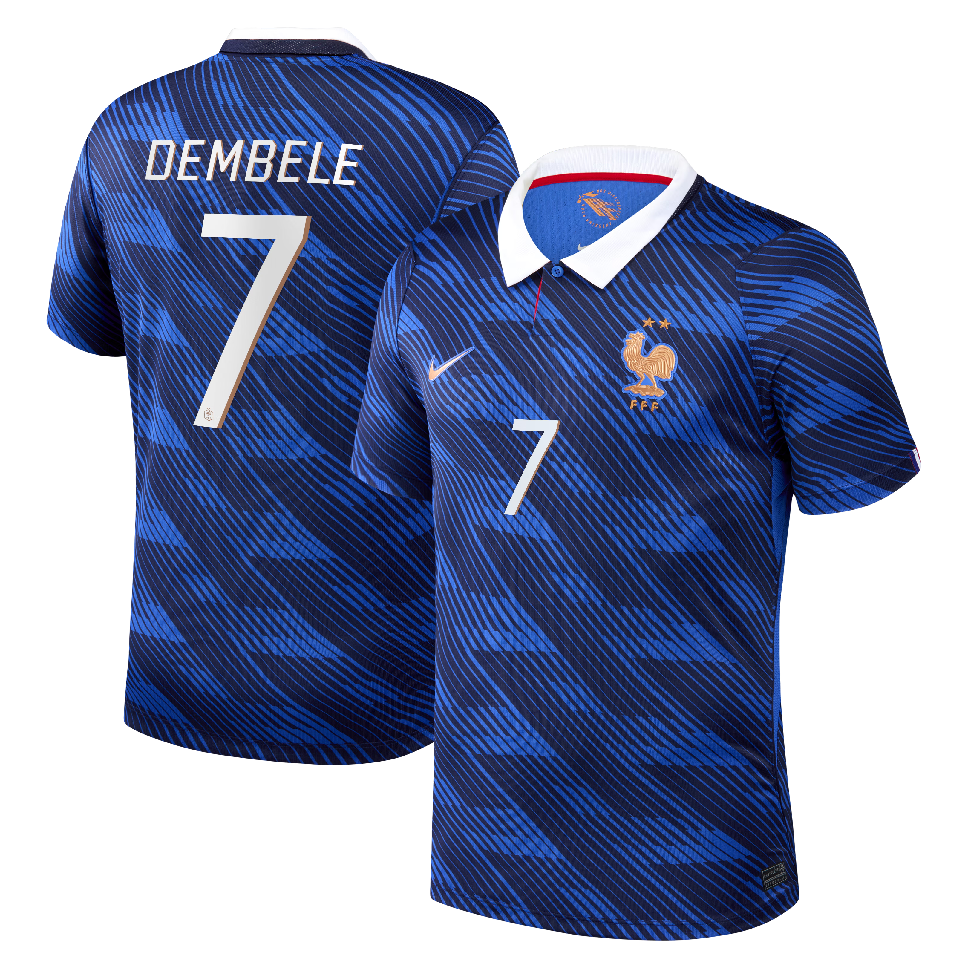 Ousmane Dembélé France National Team Nike 2026 Home Stadium Replica Jersey - Blue - Jersey Teams World
