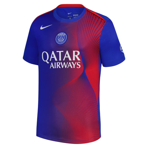 Paris Saint Germain Third  Academy Pro Pre Match Top   Royal 2025–26 Premium Fan Edition Soccer Jersey