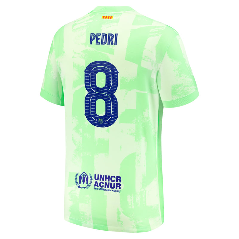 Pedri Barcelona Nike Shirt 2024/25 Third Player Jersey - Yellow