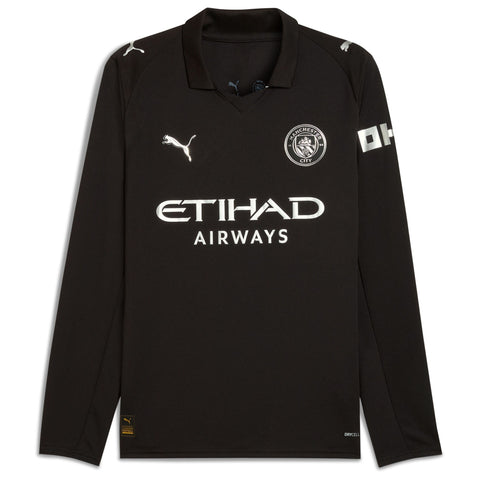 Phil Foden Manchester City Puma Away 2025/26 Long Sleeve Player Jersey - Black
