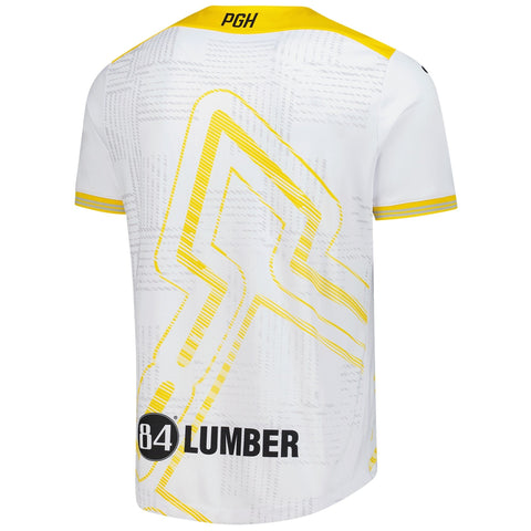 Pittsburgh Riverhounds SC Charly Third  Authentic Jersey   White 2025–26 Premium Fan Edition Soccer Jersey - White
