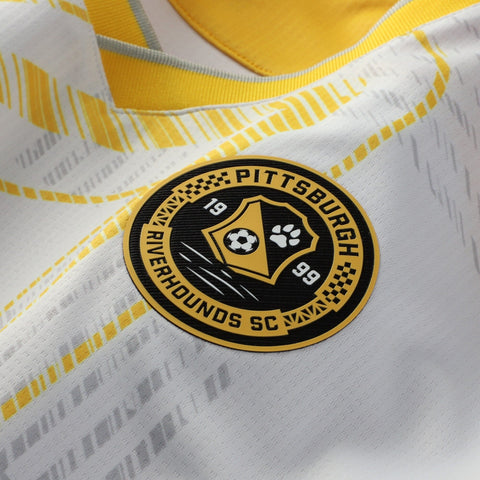 Pittsburgh Riverhounds SC Charly Third  Authentic Jersey   White 2025–26 Premium Fan Edition Soccer Jersey - White