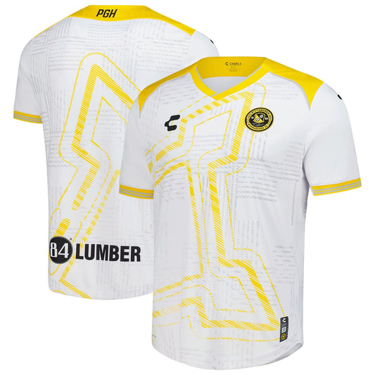 Pittsburgh Riverhounds SC Charly Third  Authentic Jersey   White 2025–26 Premium Fan Edition Soccer Jersey - White