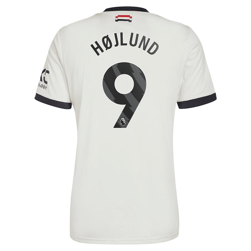 Rasmus Højlund Manchester United adidas 2024/25 Third Jersey - Cream