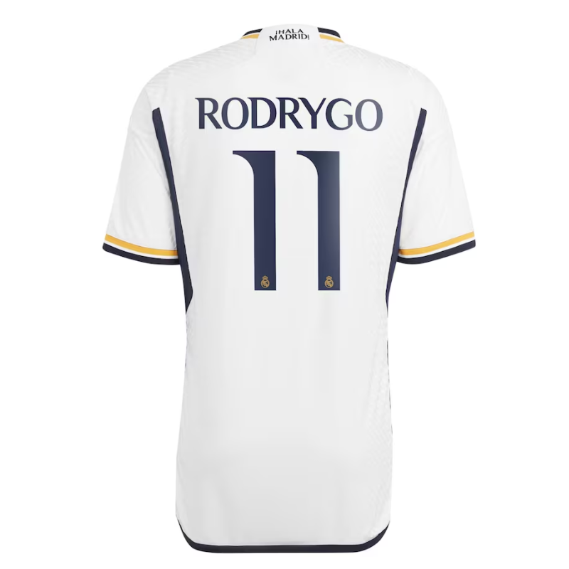 Real Madrid Home Shirt 2023-24 with Rodrygo 11 printing - White - Jersey Teams World