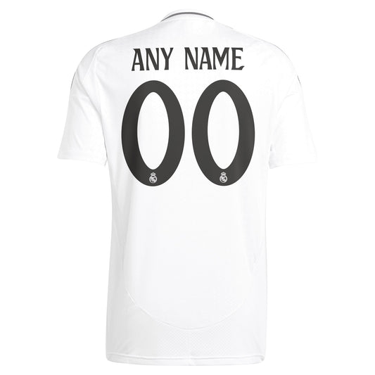 Real Madrid adidas 2024/25 Home Custom Jersey - White