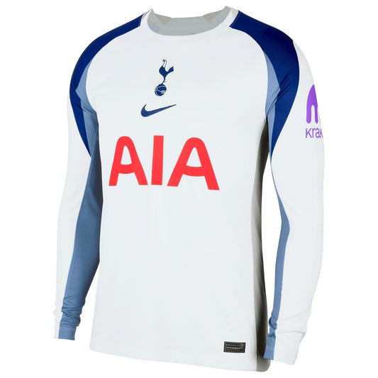 Richarlison Tottenham Hotspur  Home Long Sleeve Player Jersey   White 2025–26 Premium Fan Edition Soccer Jersey - White