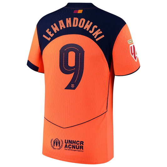 Robert Lewandowski Barcelona  Third Player Jersey   Orange 2025–26 Premium Fan Edition Soccer Jersey - Orange