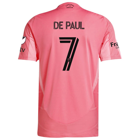 Rodrigo De Paul Inter Miami CF 2025–26 Premium Fan Edition Soccer Jersey - Pink