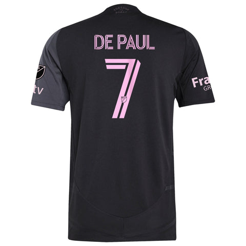 Rodrigo De Paul Inter Miami CF 2025–26 Premium Fan Edition Soccer Jersey - Black