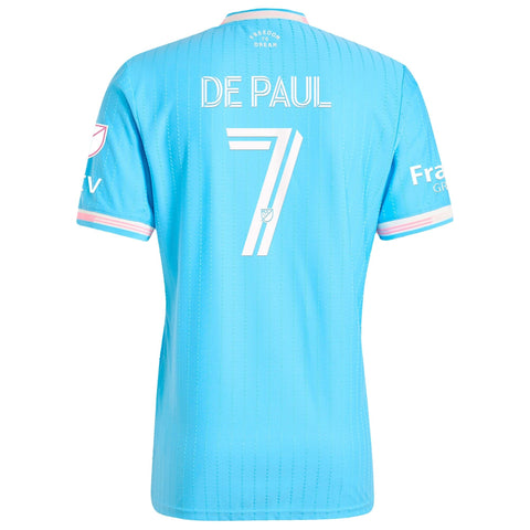 Rodrigo De Paul Inter Miami CF Originals 2025–26 Premium Fan Edition Soccer Jersey - Blue