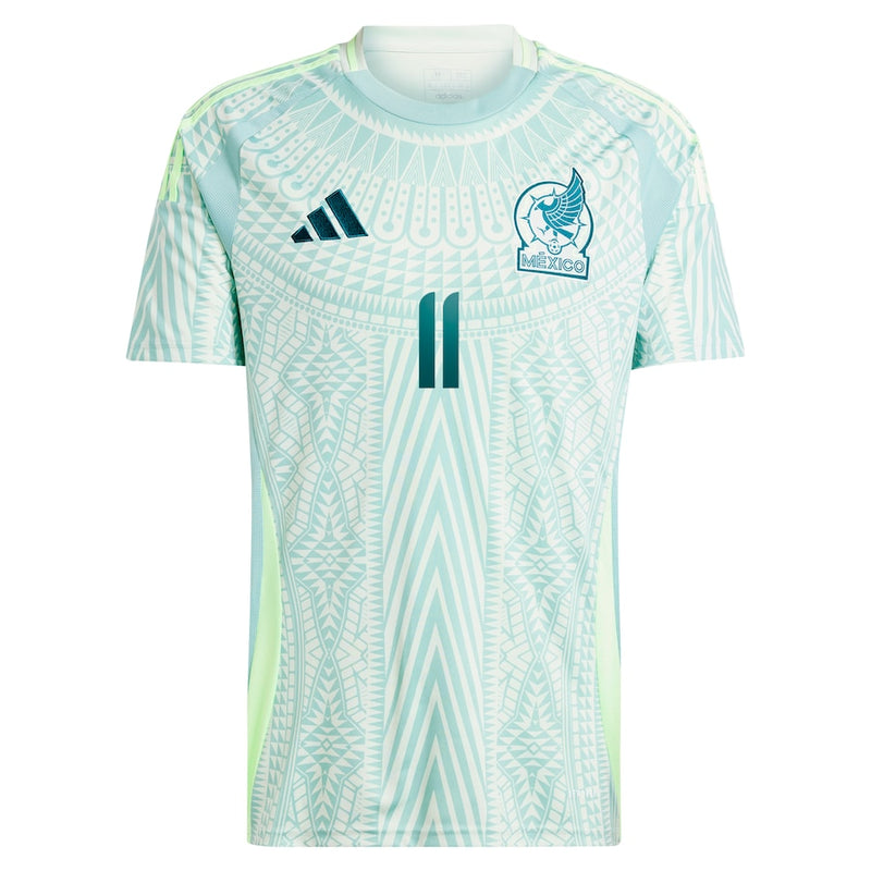 Santiago Giménez Mexico National Team adidas 2024 Away  Player Jersey - Green