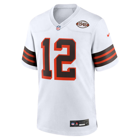 Shedeur Sanders Cleveland Browns Authentic 2025–26 Premium Fan Edition Soccer Jersey - White