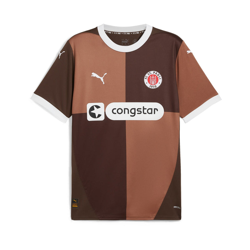 St. Pauli Puma 2024/25 Home Custom Jersey - Brown