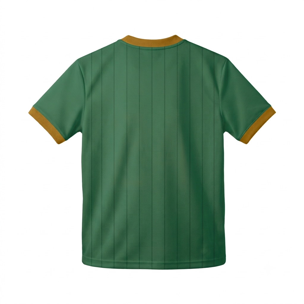 TEAMSFANSSHOP Men's Pitch Tradition Soccer Jersey – Forest Green & Gold Kit