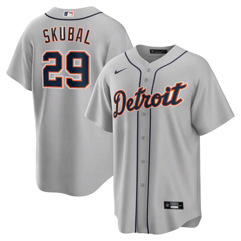 Tarik Skubal Detroit Tigers Nike Road Jersey - Gray