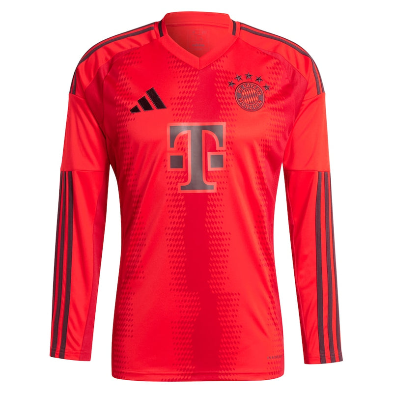 Thomas Müller Bayern Munich adidas 2024/25 Home Custom Long Sleeve Player Jersey - Red