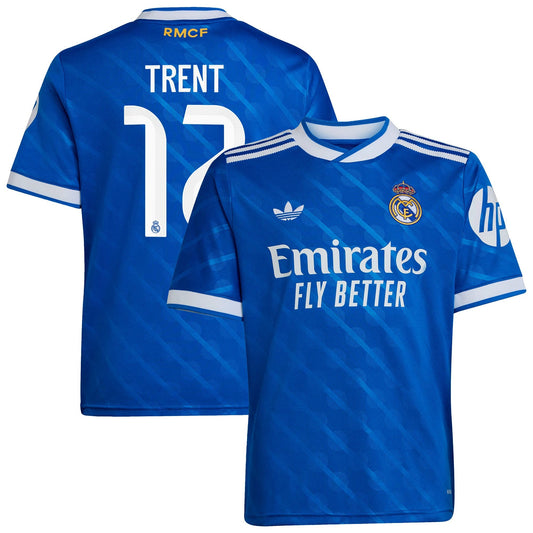 Trent Alexander Arnold Real Madrid  Third Player Jersey   Blue 2025–26 Premium Fan Edition Soccer Jersey - Blue