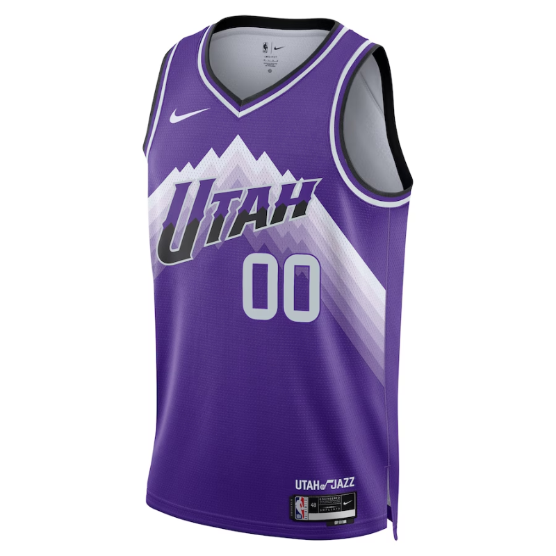 Utah Jazz Unisex2023/24 Custom Swingman Jersey - Purple - City Edition