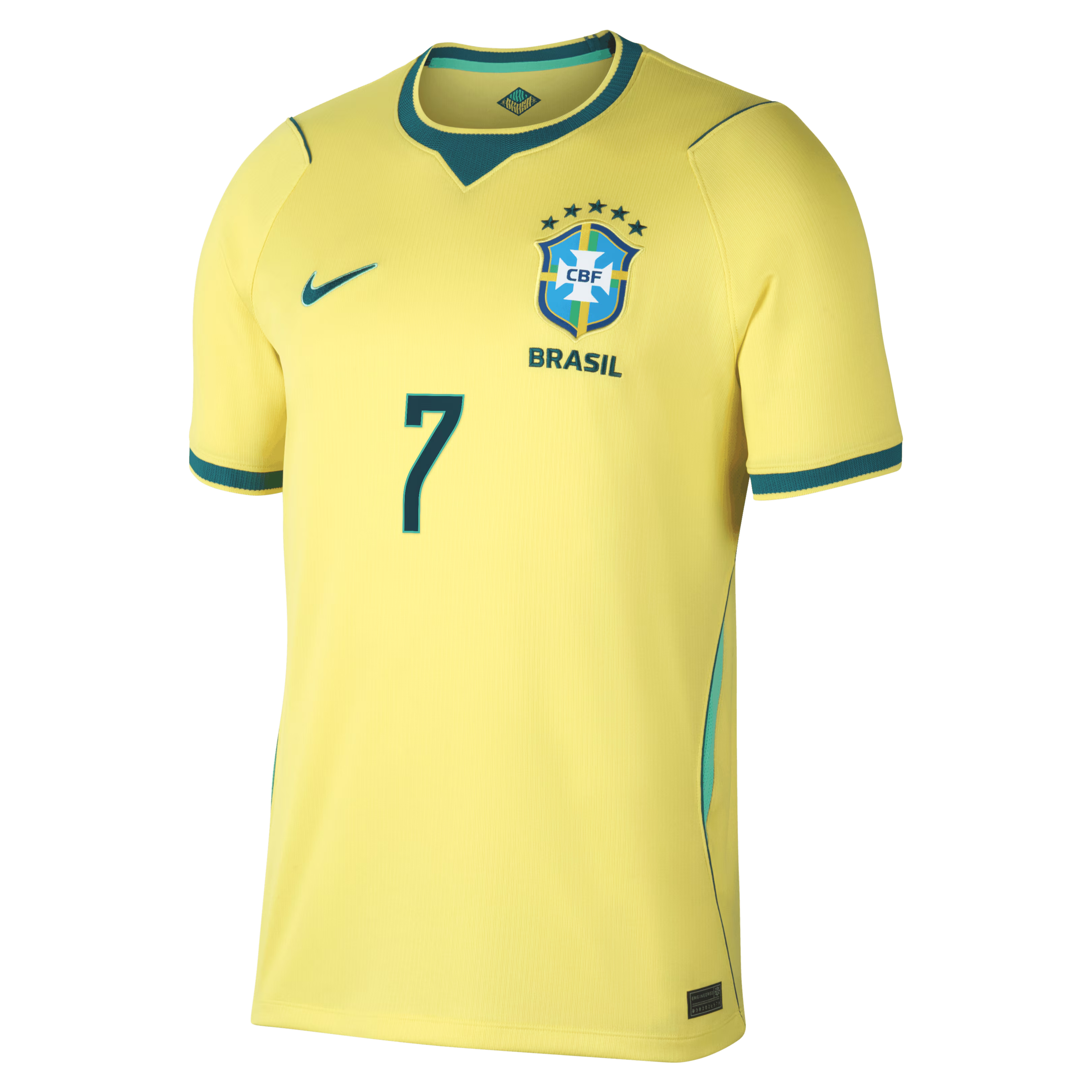 Vini Jr. Brazil National Team Nike 2026 Home Stadium Jersey - Yellow - Jersey Teams World