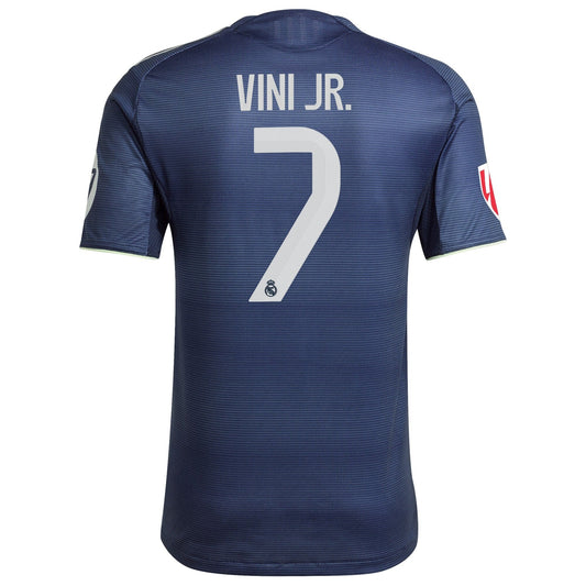 Vini Jr. Real Madrid adidas 2025/26 Away Player Jersey - Blue