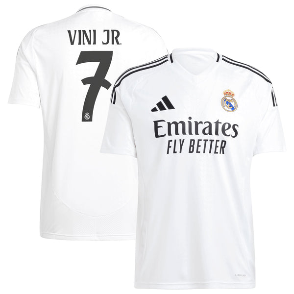 Vini Jr. 7 Real Madrid adidas 2024/25 Home Player Jersey - White