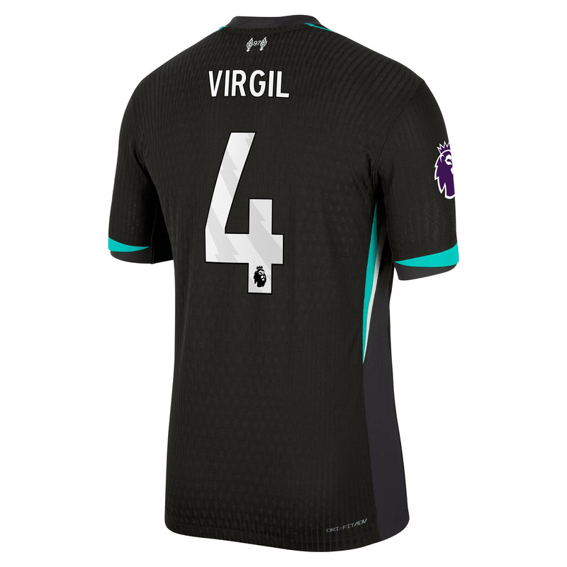 Virgil van Dijk 4 Liverpool Nike Shirt 2024/25 Away Jersey - Forest Green