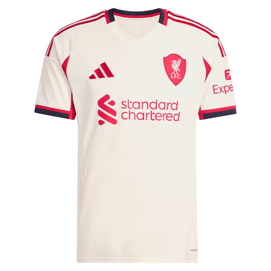 Virgil van Dijk Liverpool adidas 2025/26 Away Player Jersey - White