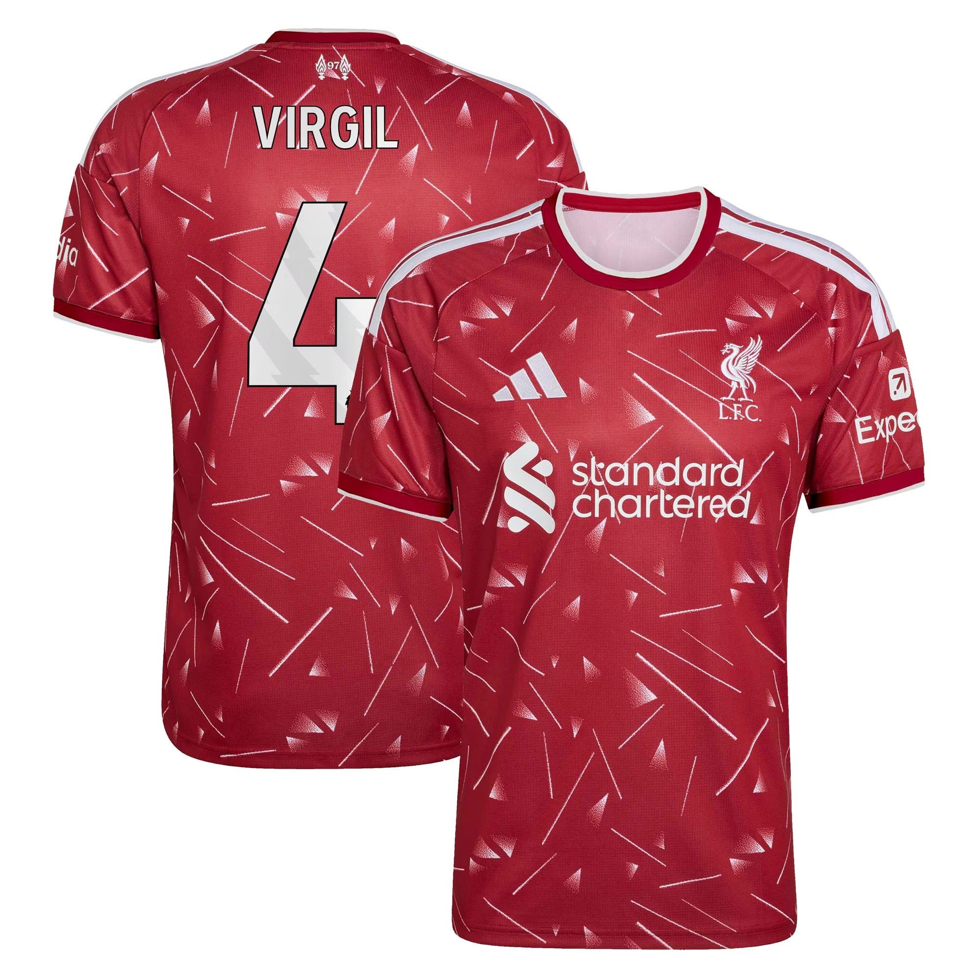 Virgil van Dijk Liverpool Official-Adidas 2026/27 Home Replica Jersey - Red