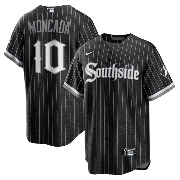 Yoan Moncada Chicago White Sox Nike City Connect Player Jersey - Black