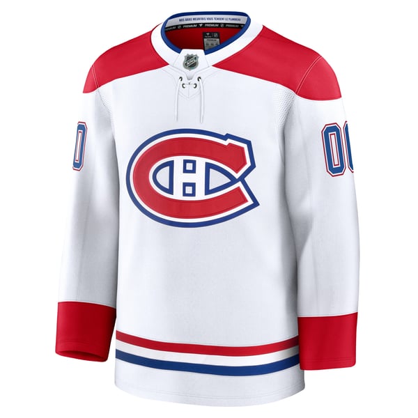 Teams Fans Shop Montreal Canadiens Fanatics Away Premium Custom Jersey - White