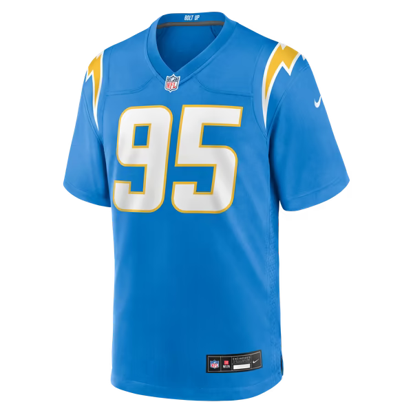 Jordan Jefferson Los Angeles Chargers Official-Nike Team Game Jersey - Powder Blue