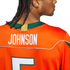 Andre Johnson Miami Hurricanes Official-Adidas Home It's Back Premier Jersey - Orange