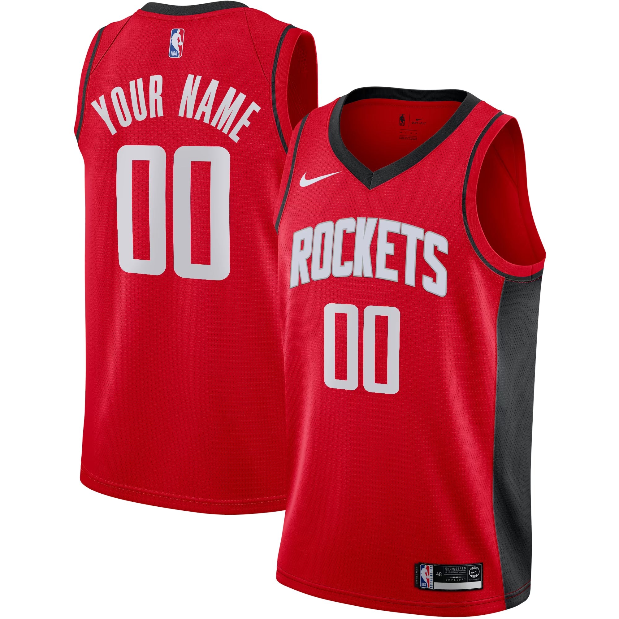 Teams Fans Shop Nike Men's Houston Rockets Custom Swingman Jersey