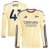 Declan Rice Arsenal Official-Adidas 2026/27 Third Replica Long Sleeve Jersey - Yellow